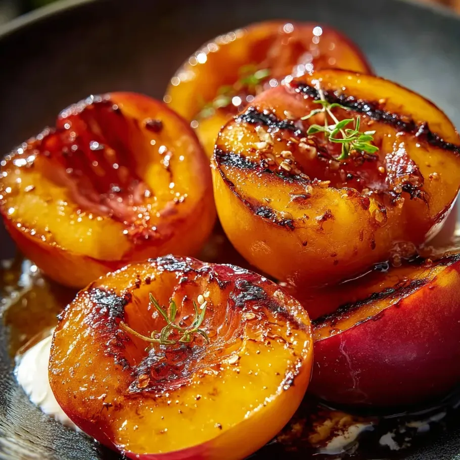 A plate piled with peaches.