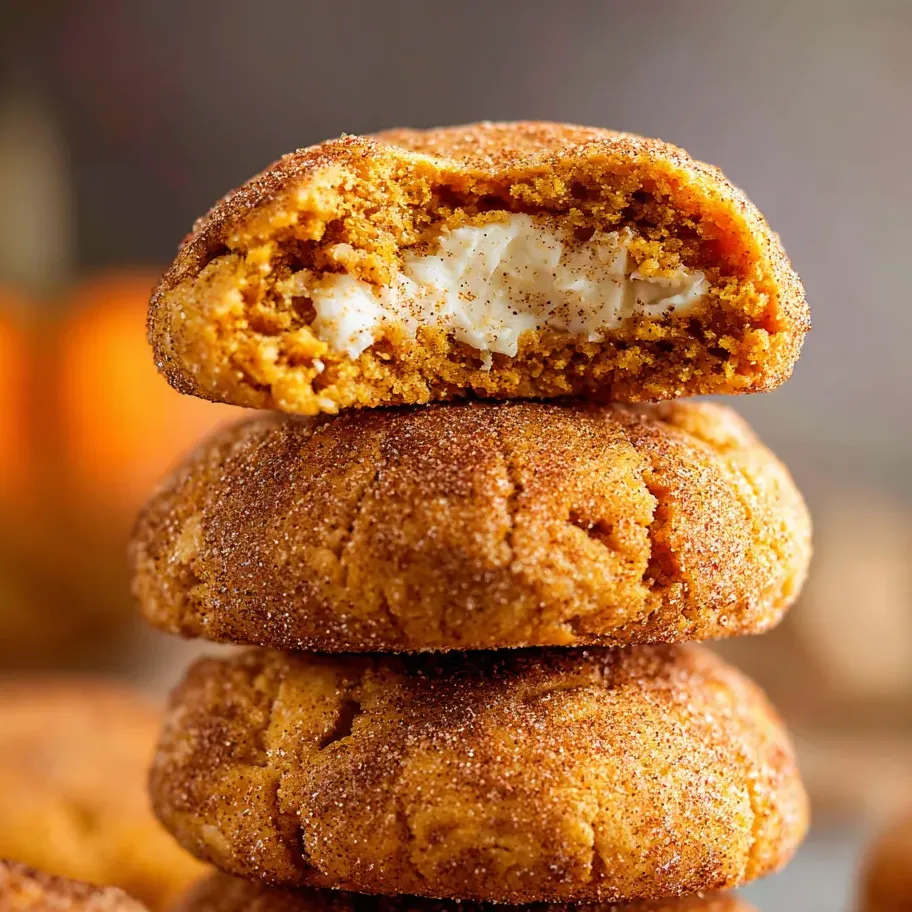 A pile of soft cookies filled with white cream.