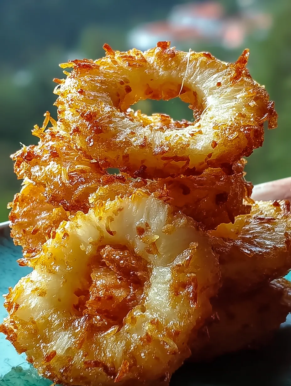 Fried Piña Colada Rings.