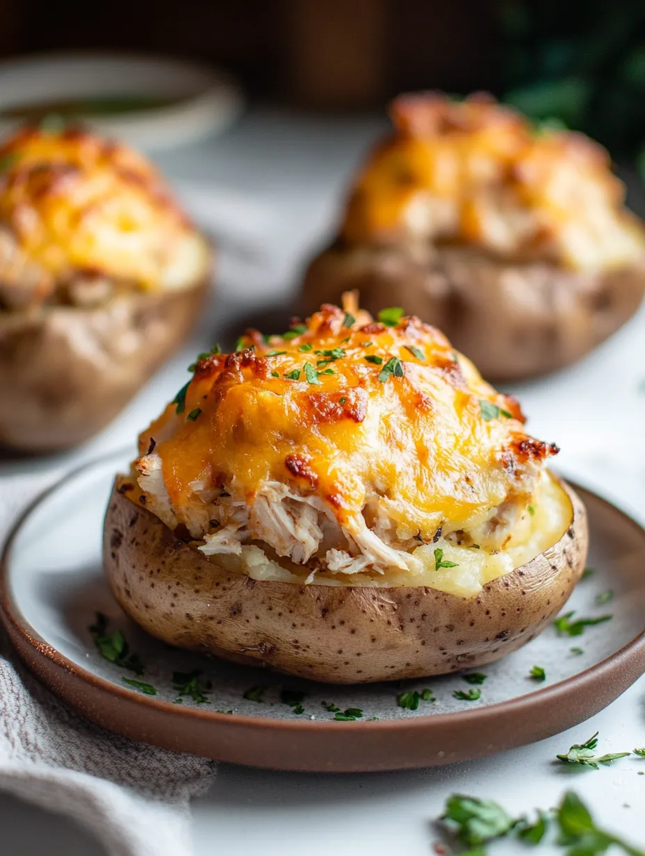 Crack Chicken Stuffed Potatoes.
