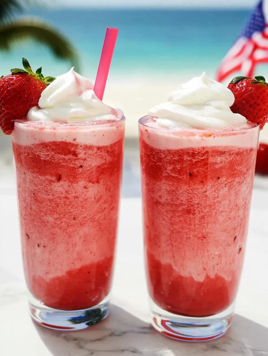 Strawberry frappuccino glasses sitting side by side.