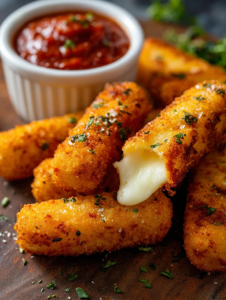 Fried cheese cubes next to a creamy dipping bowl.