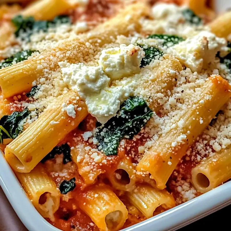 A bowl filled with cheesy pasta and spinach.