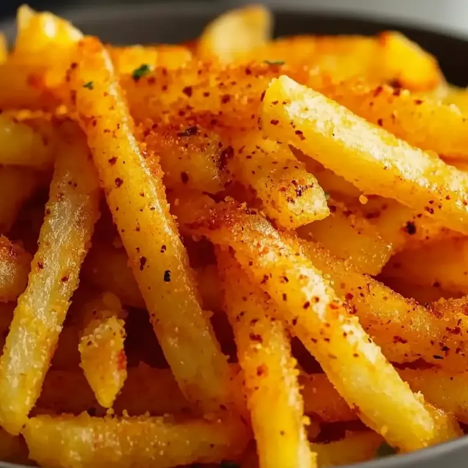 A bowl full of seasoned fries.