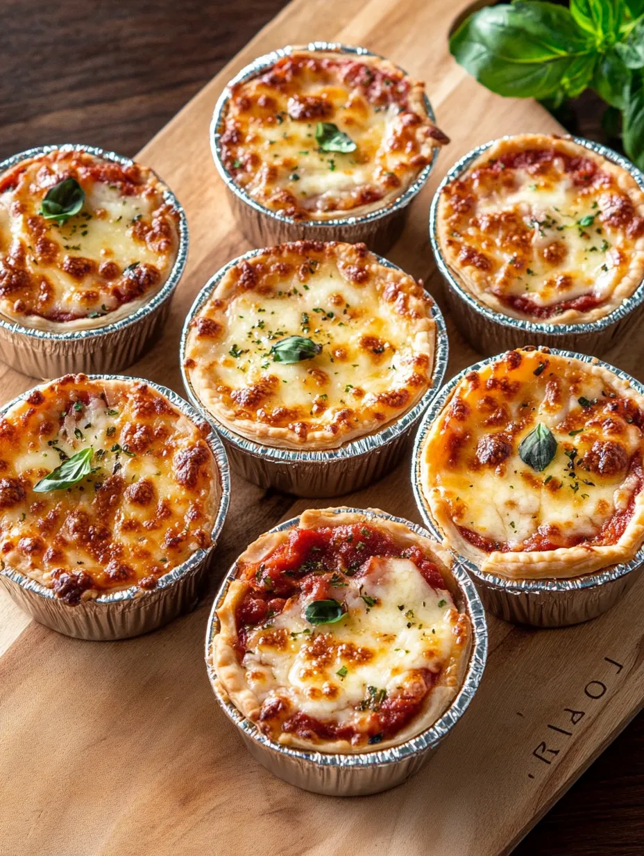 A batch of tiny pizzas loaded with cheese and sauce.
