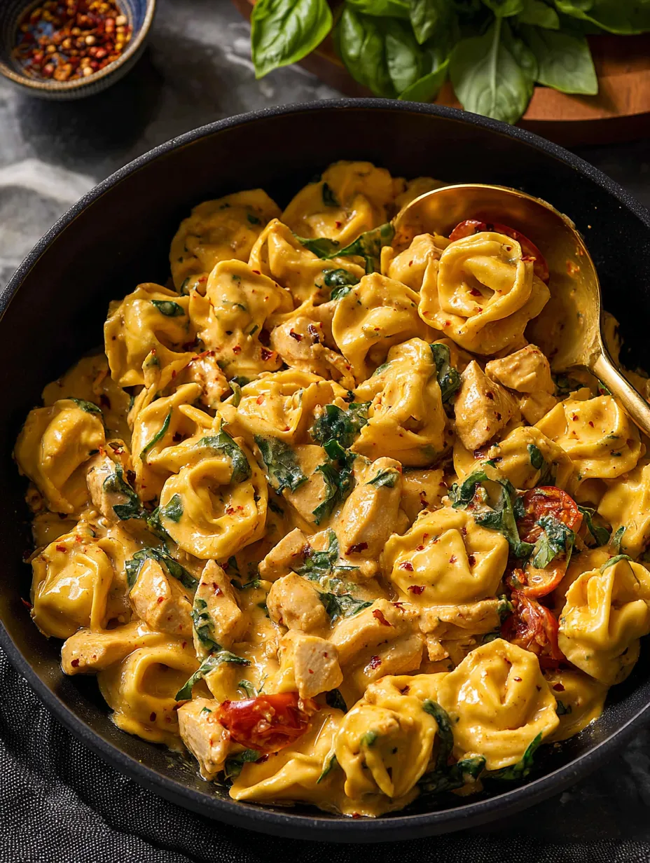 A bowl of pasta with meat and veggies.