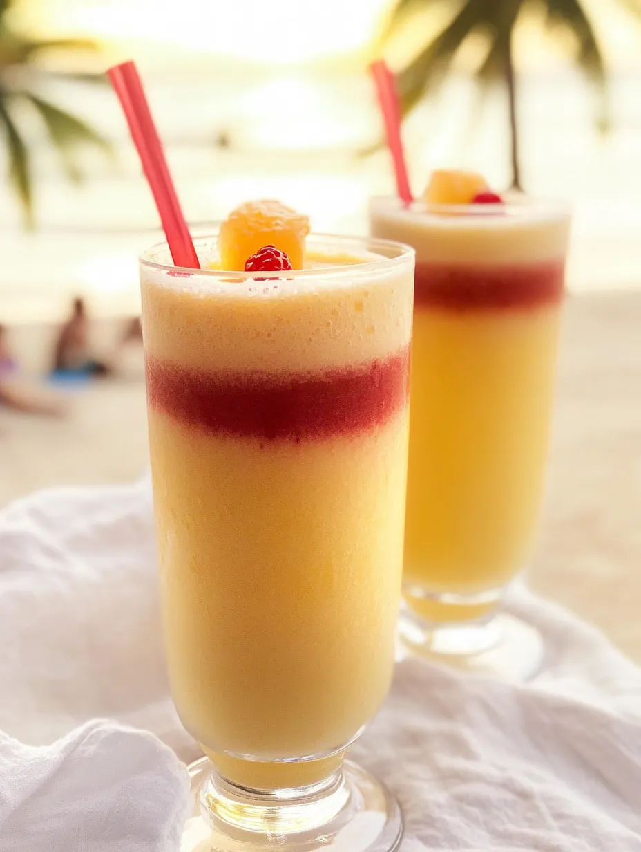 Two glasses filled with orange juice and straws poking out.