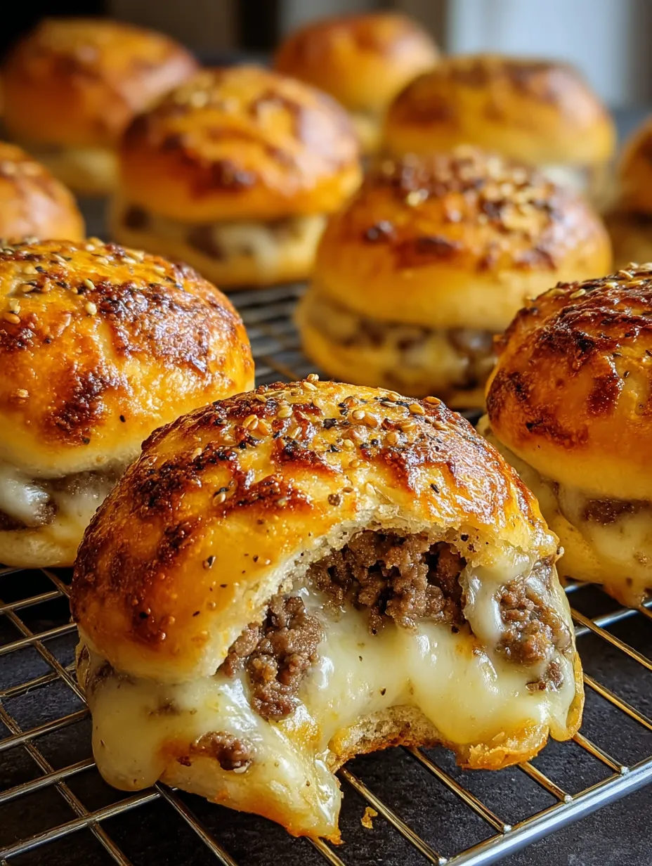 A meatball sitting close-up on a bun.