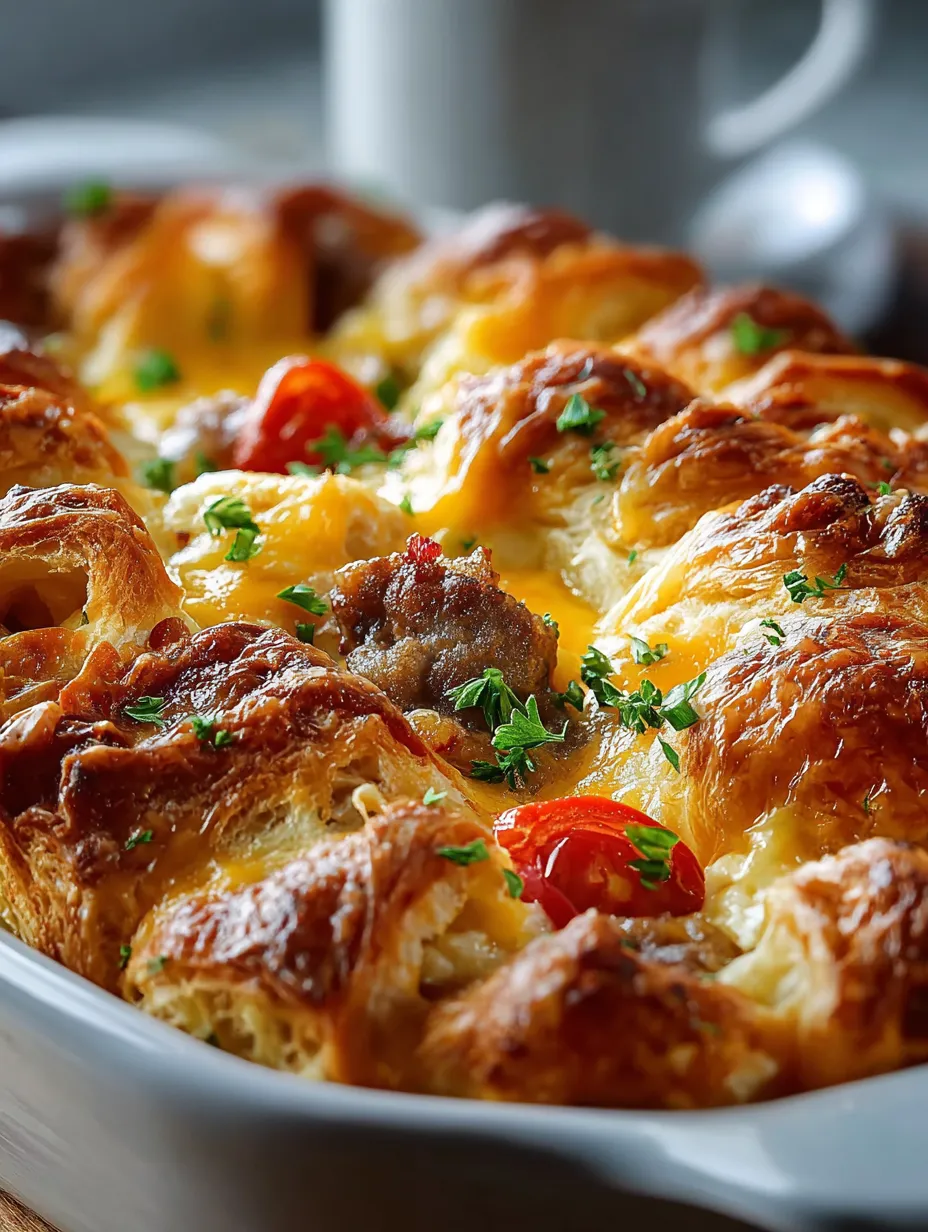 Serving suggestion: topped with tomato and herbs.