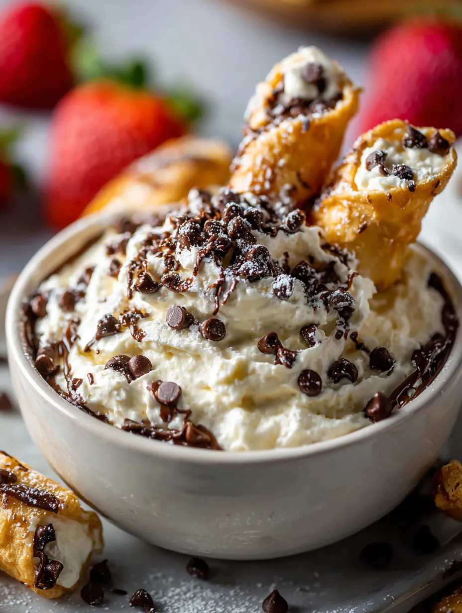 Creamy dessert topped with chocolate chips in a bowl.