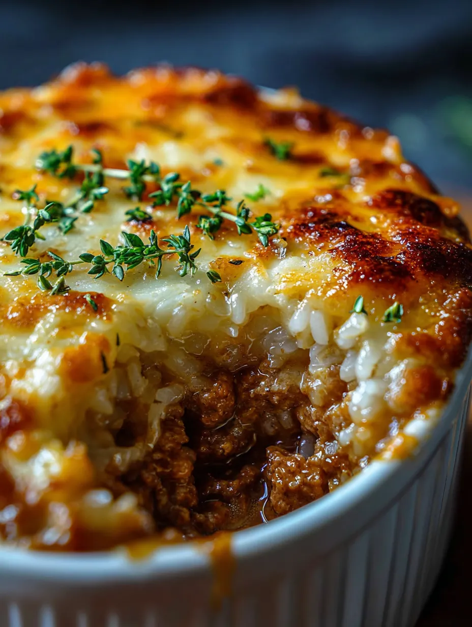 A bowl of food with rice and meat.