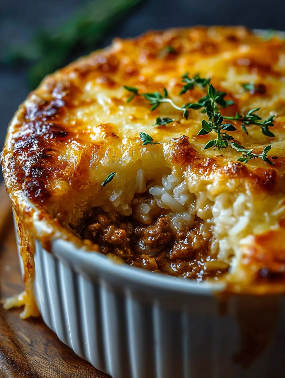 A white bowl with a casserole in it.