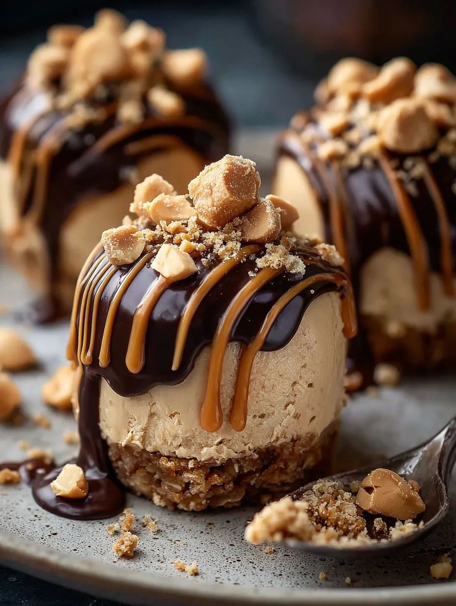 A close up of a chocolate covered ice cream treat.