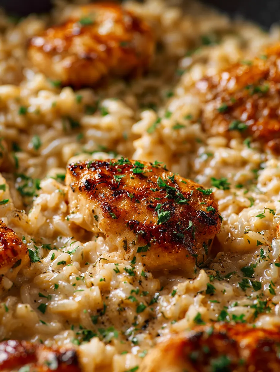 A plate of rice and chicken.