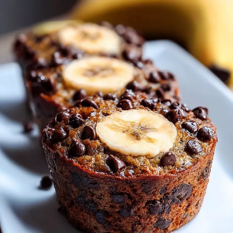 Chocolate banana bread slice.
