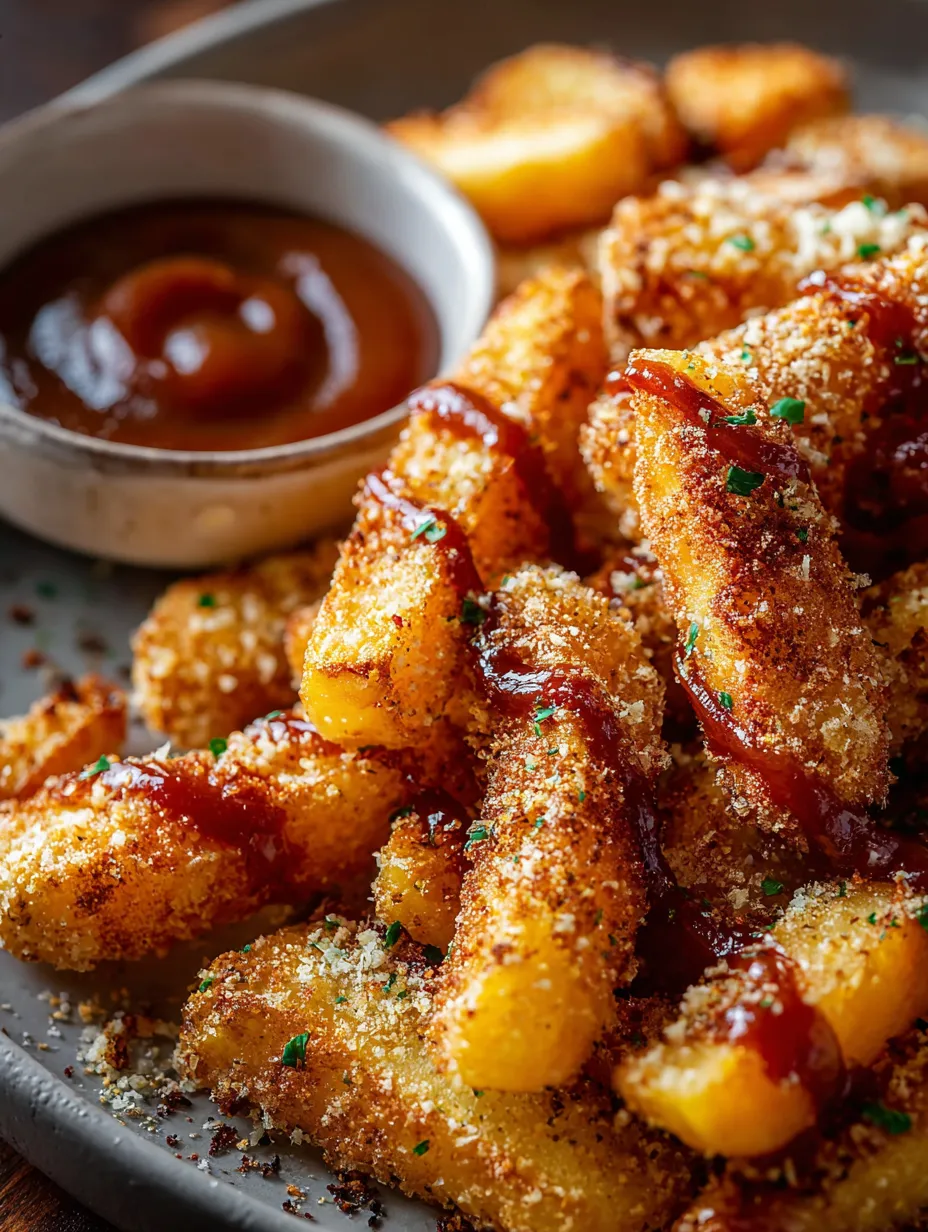 A bowl of fries with ketchup.