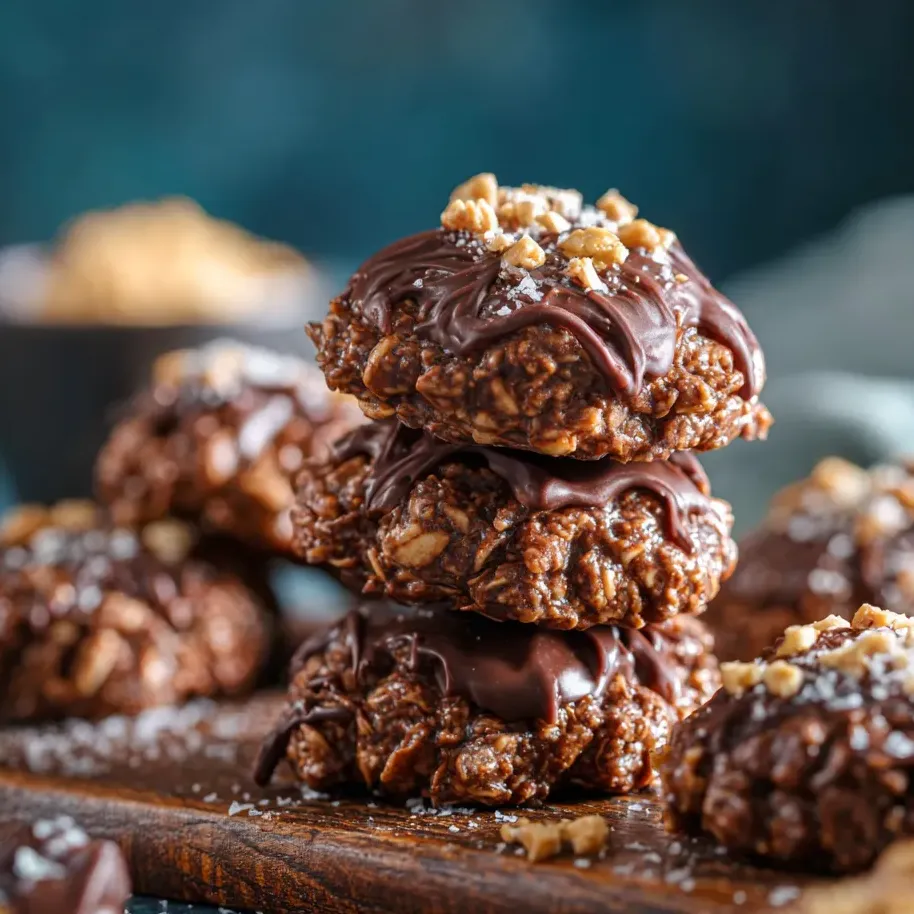 A wooden tray covered in chocolate chip cookies and nuts.