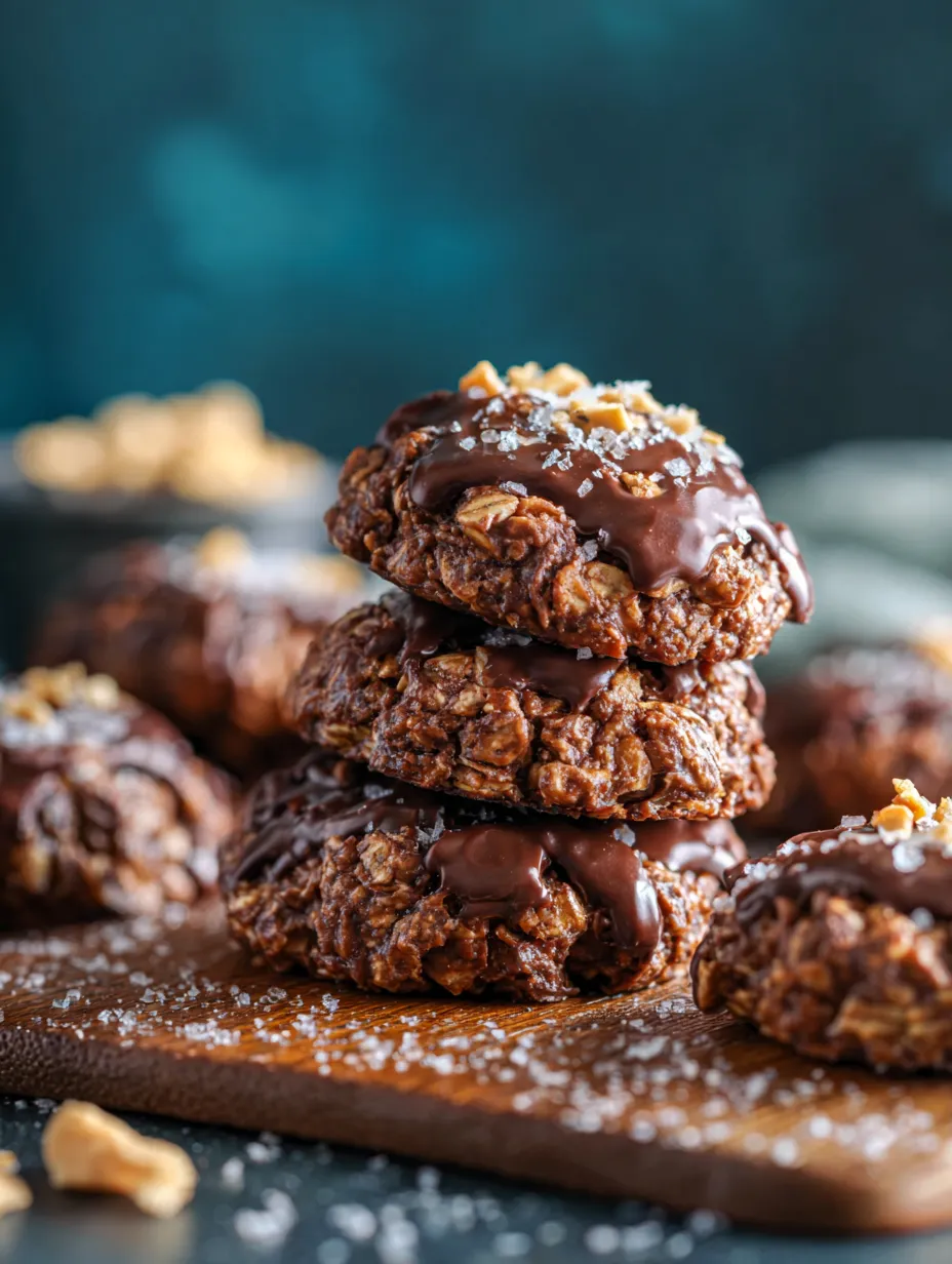 Chocolate chip cookies with nuts piled on top.