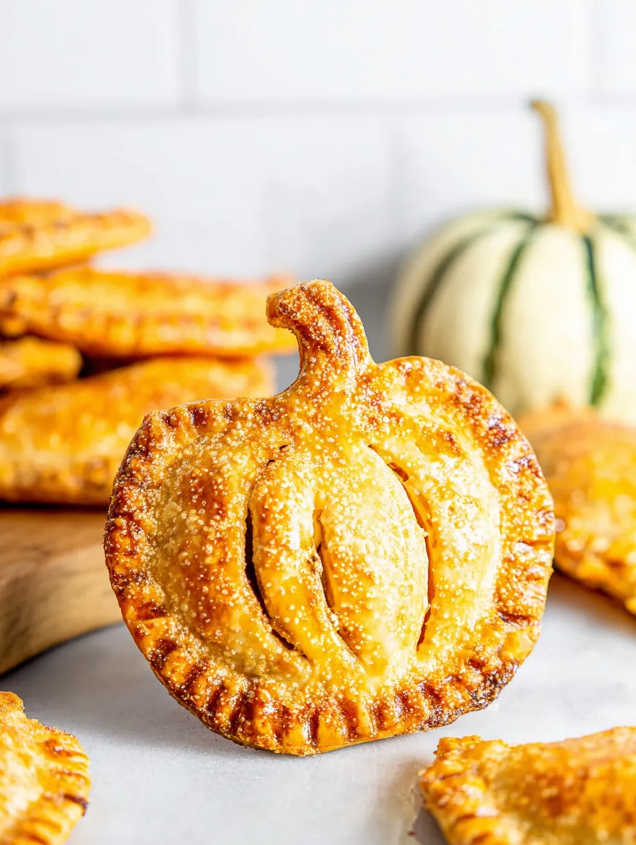 A pumpkin shaped pastry with a golden brown crust.