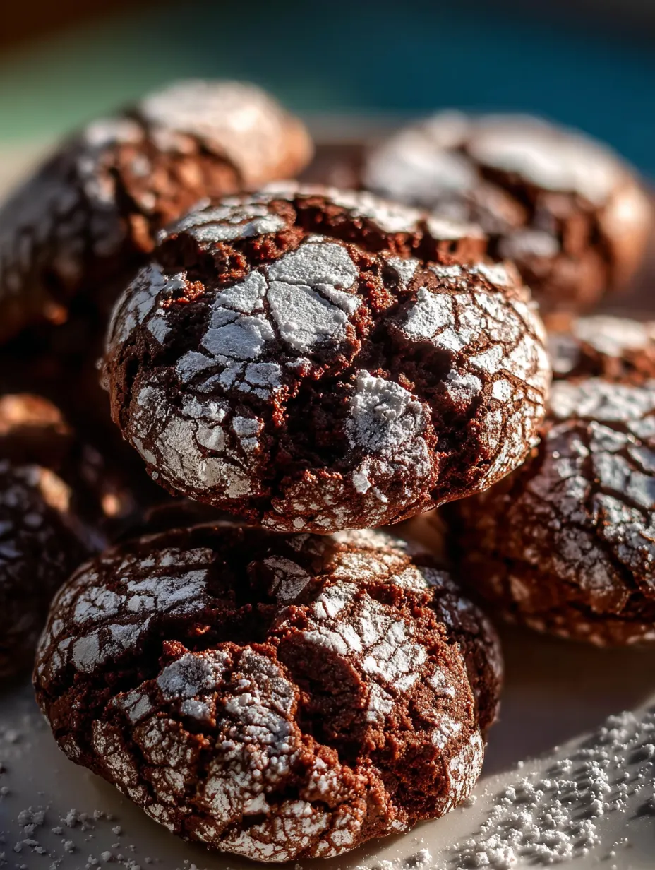 Chocolate cookies loaded with white sugar coating.