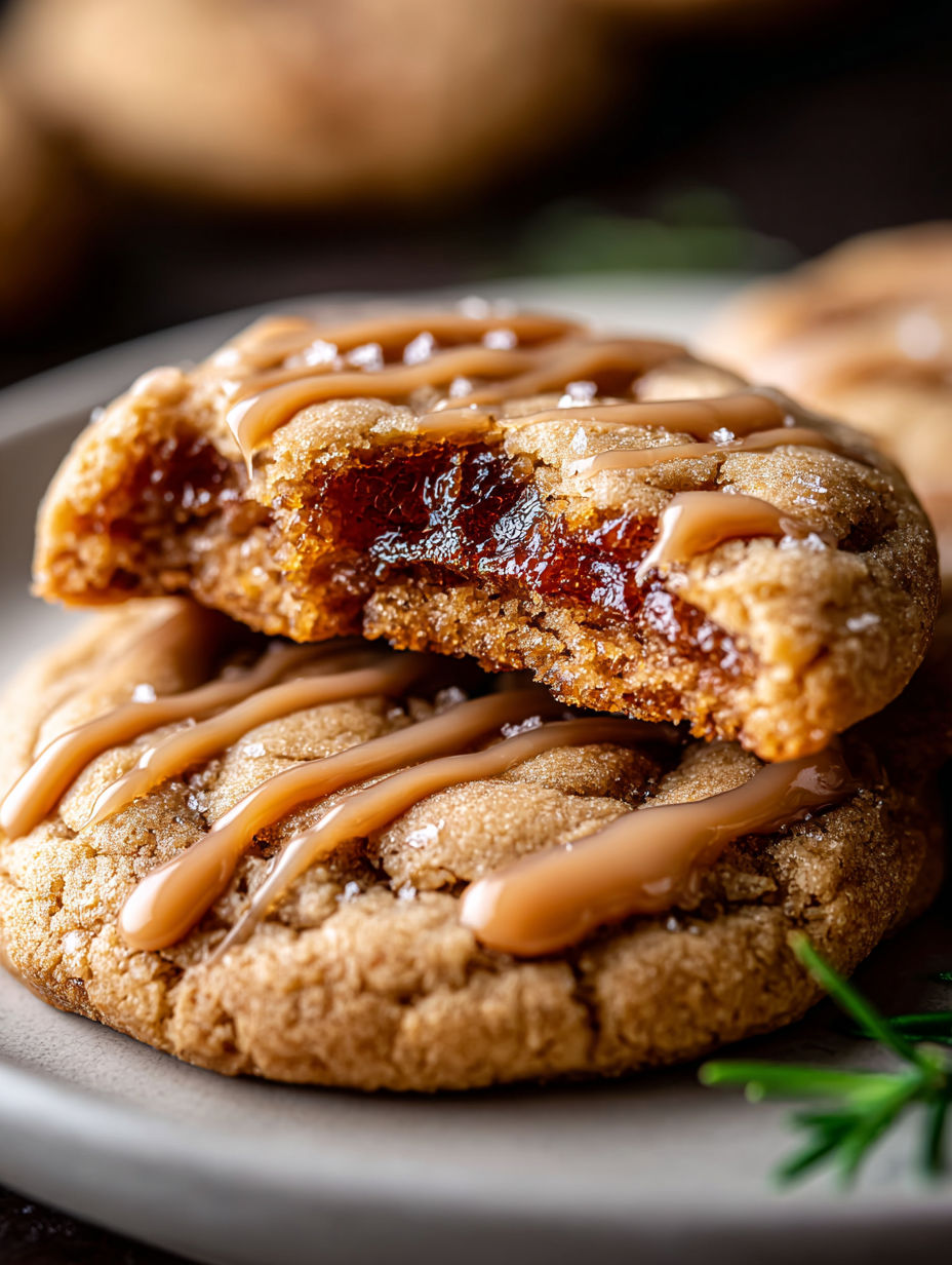 A plate of brown sugar maple cookies.