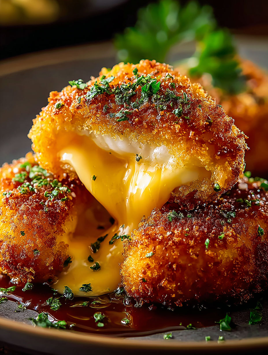 Cheddar crispy chicken with melted cheese