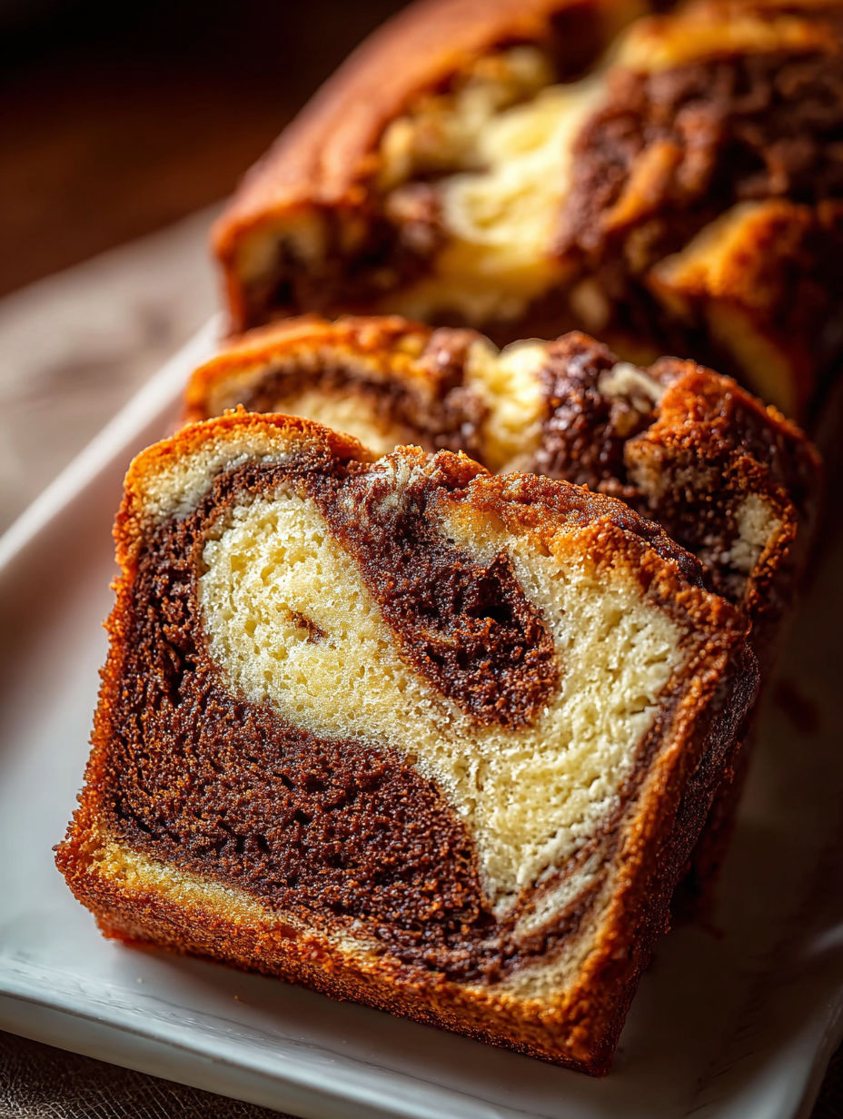A slice of cinnamon swirl banana bread.
