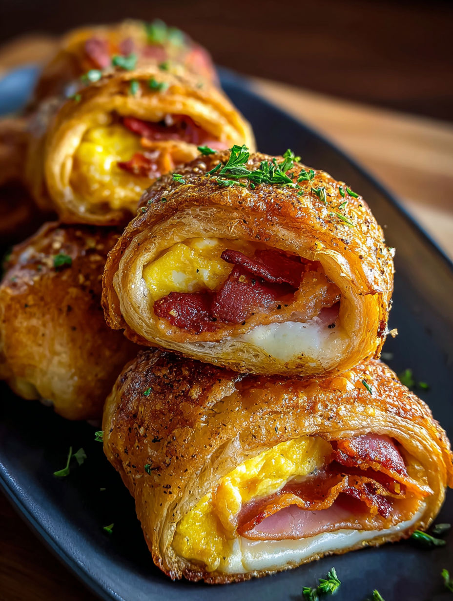 Air fryer breakfast roll ups.
