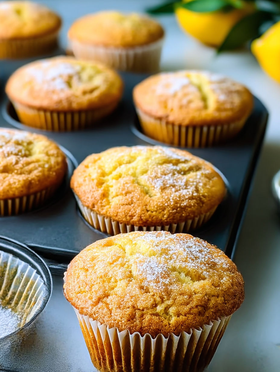 Tray filled with muffins flavored with orange and cardamom.