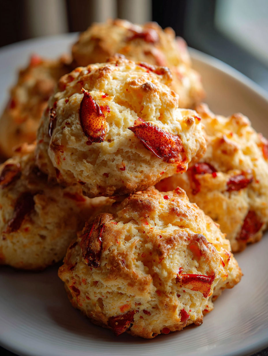 A plate of tasty biscuits.