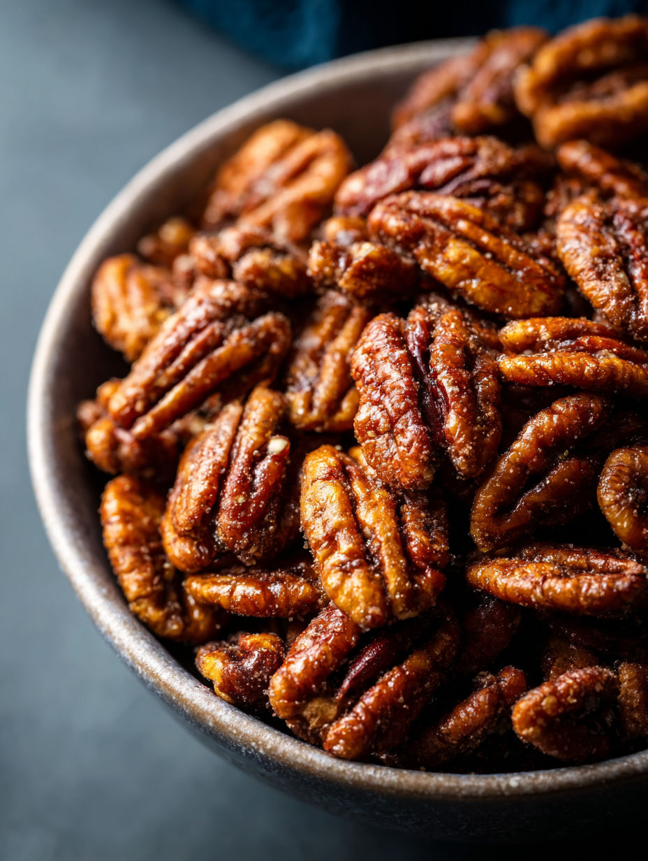 A bowl of pecans.