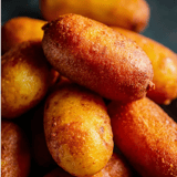 A mound of crunchy fried potatoes.