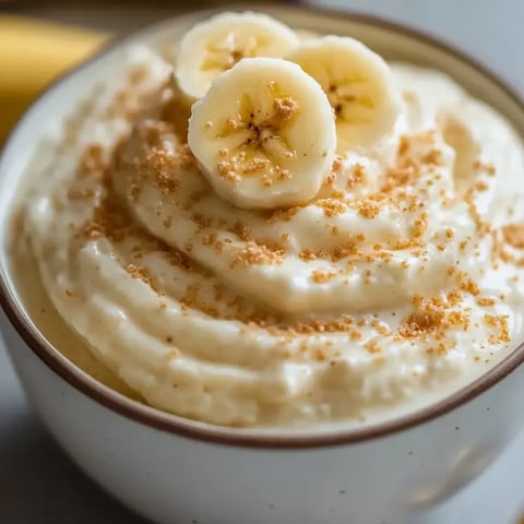 A bowl of cottage cheese with bananas on top.