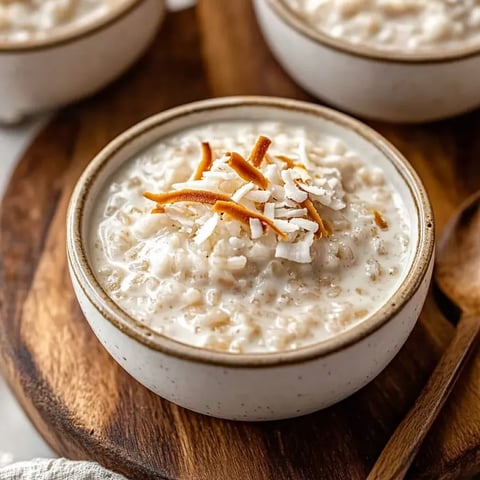 A bowl of creamy coconut rice delight.