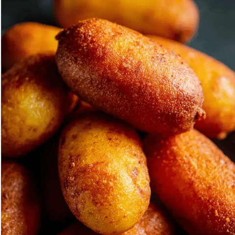 A mound of crunchy fried potatoes.