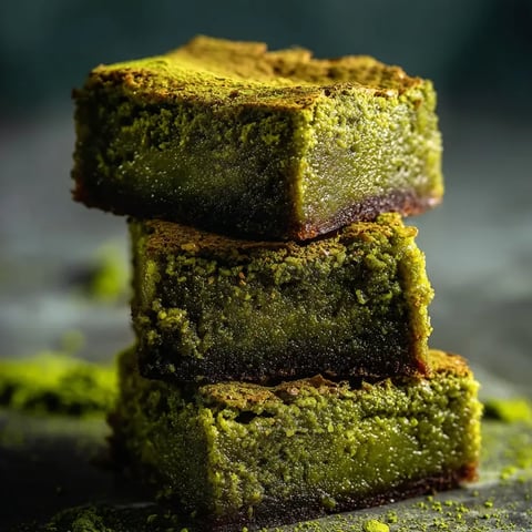 Three stacked cakes balanced on top of each other.