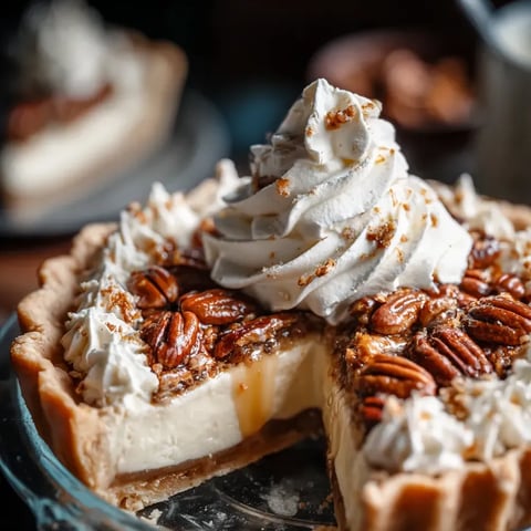 Pie slice topped with whipped cream.