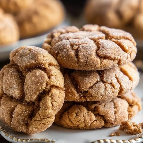 Cookies with a sparkly sugar top on a plate.
