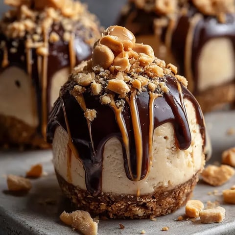 A chocolate treat with peanuts on top.