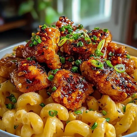 A bowl packed with noodles and chicken pieces.