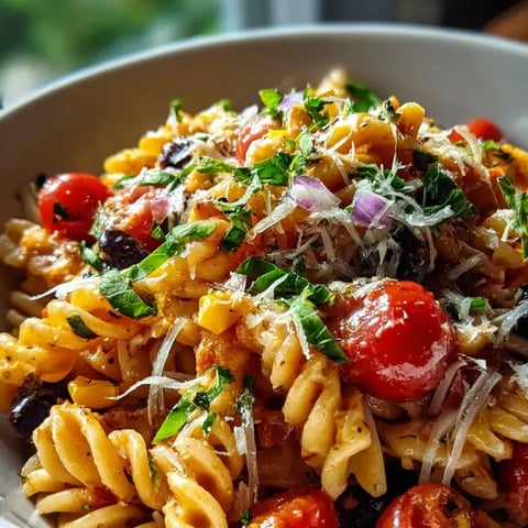 A bowl loaded with cheesy pasta and fresh tomatoes.