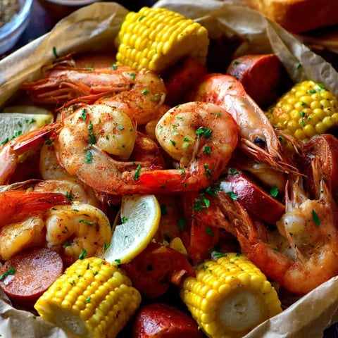 A plate loaded with corn and shrimp.