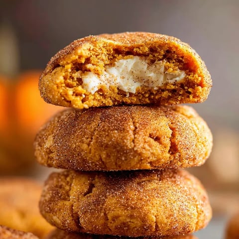 A pile of soft cookies filled with white cream.