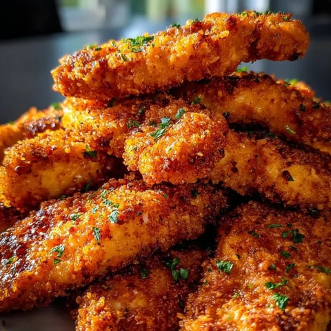 A plate piled high with crunchy fried chicken.