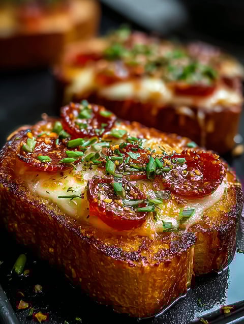 A cheesy slice of pizza covered with tomatoes