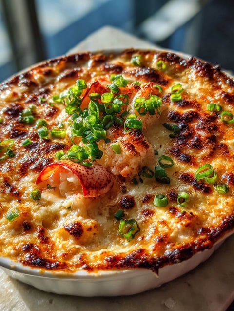 A delicious meal with shrimp, lobster, and vegetables.